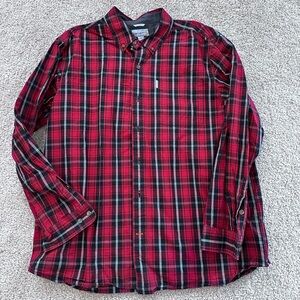 Men’s Carhartt Button Down Plaid Shirt